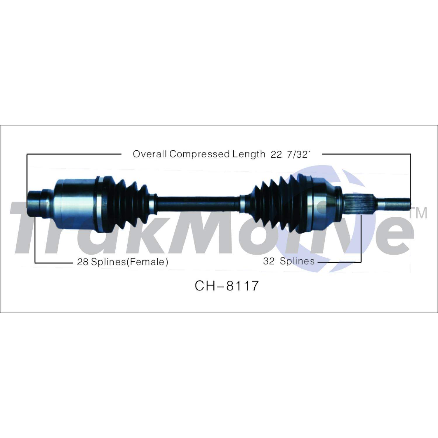 TrakMotive CH8117 - CV Axle Shaft TrakMotive CH8117 CV Axle Shaft product image 1 of 3