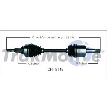 2012 Chrysler 200 CV Axle Shaft Front Left TrakMotive CH8118 image 1 of 3