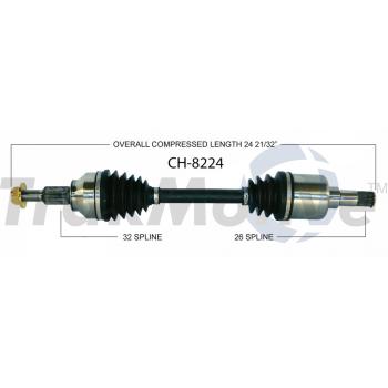 2008 Dodge Caliber CV Axle Shaft Front Left TrakMotive CH8224 image 1 of 3