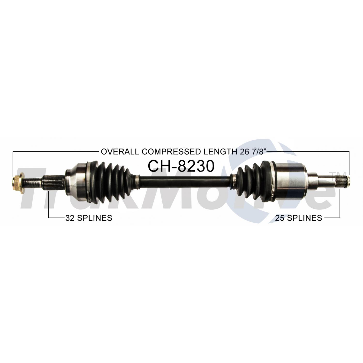 TrakMotive CH8230 - CV Axle Shaft TrakMotive CH8230 CV Axle Shaft product image 1 of 3