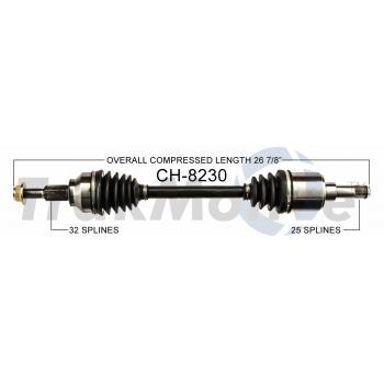 2007 Chrysler Pacifica CV Axle Shaft Front Left TrakMotive CH8230 image 1 of 3