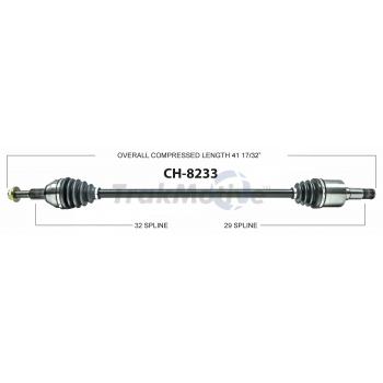2010 Dodge Grand Caravan CV Axle Shaft Front Right TrakMotive CH8233 image 1 of 3