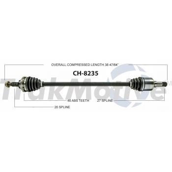 2004 Chrysler Sebring CV Axle Shaft Front Right TrakMotive CH8235 image 1 of 3