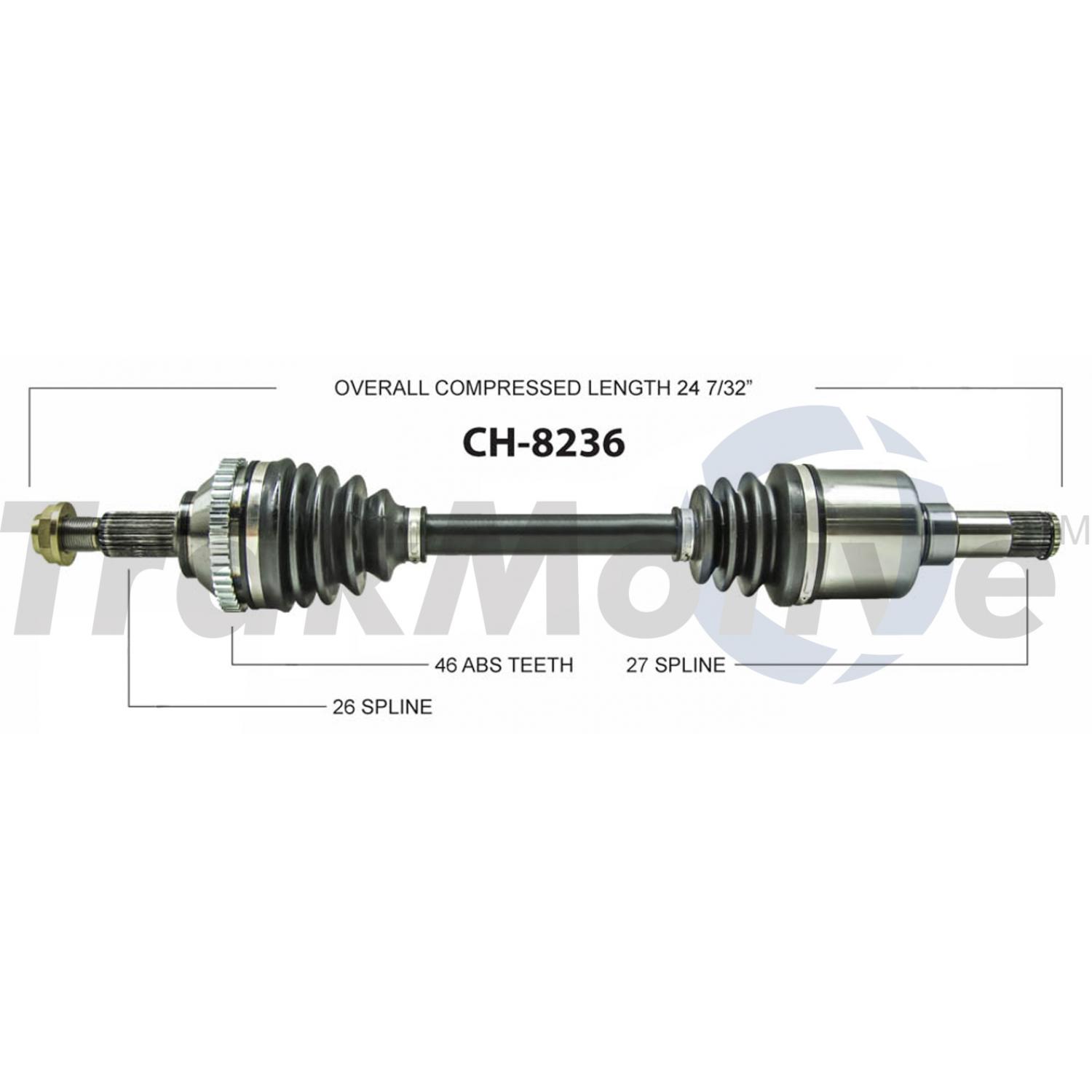 TrakMotive CH8236 - CV Axle Shaft TrakMotive CH8236 CV Axle Shaft product image 1 of 3