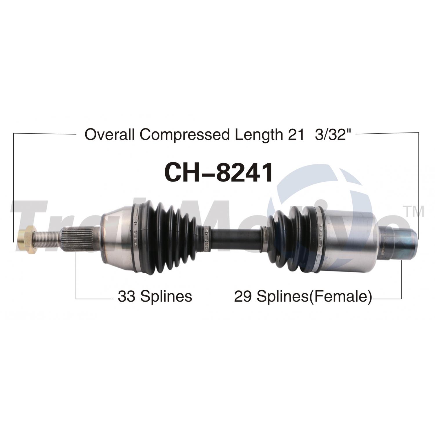 TrakMotive CH8241 - CV Axle Shaft TrakMotive CH8241 CV Axle Shaft product image 1 of 3