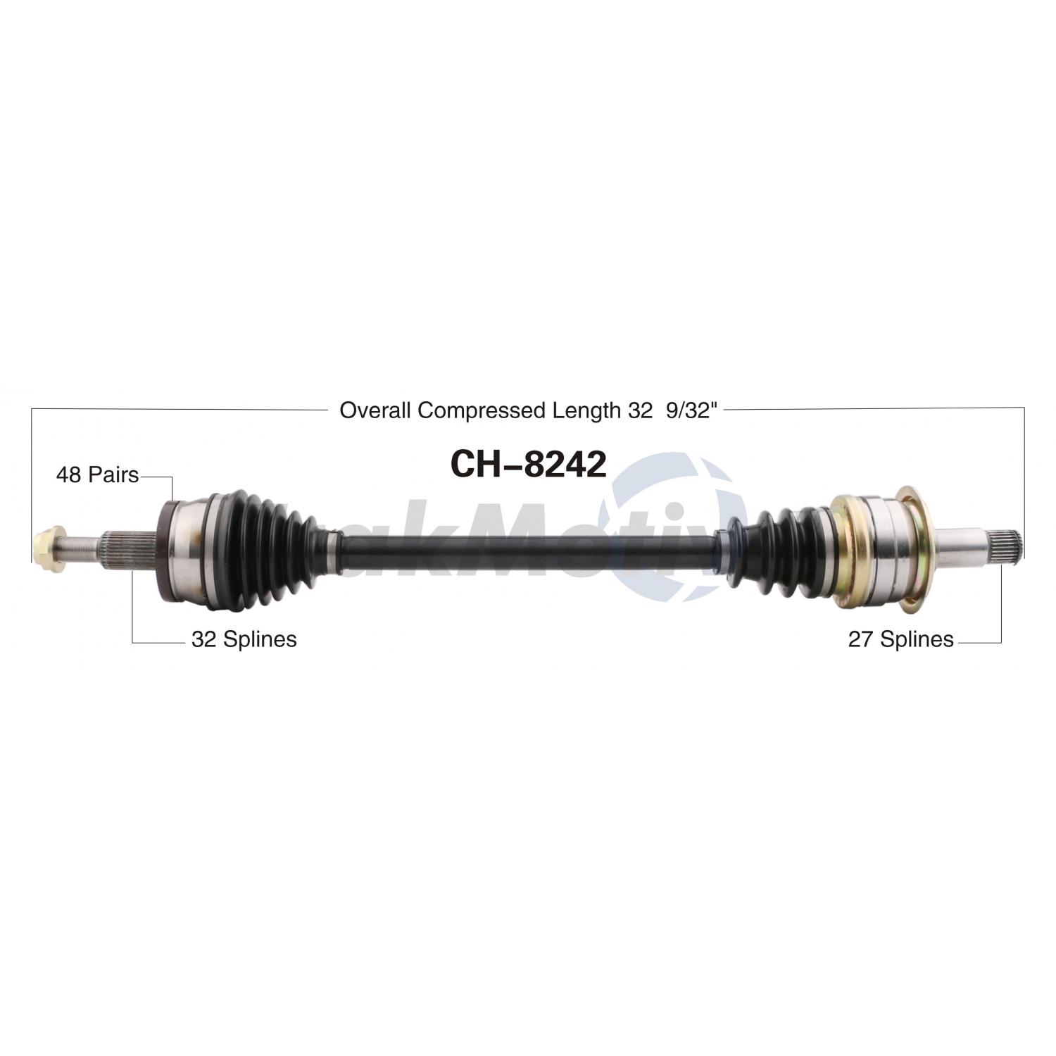 TrakMotive CH8242 - CV Axle Shaft TrakMotive CH8242 CV Axle Shaft product image 1 of 3