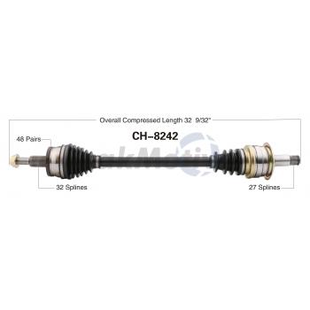 2013 Dodge Charger CV Axle Shaft Rear Right TrakMotive CH8242 image 1 of 3