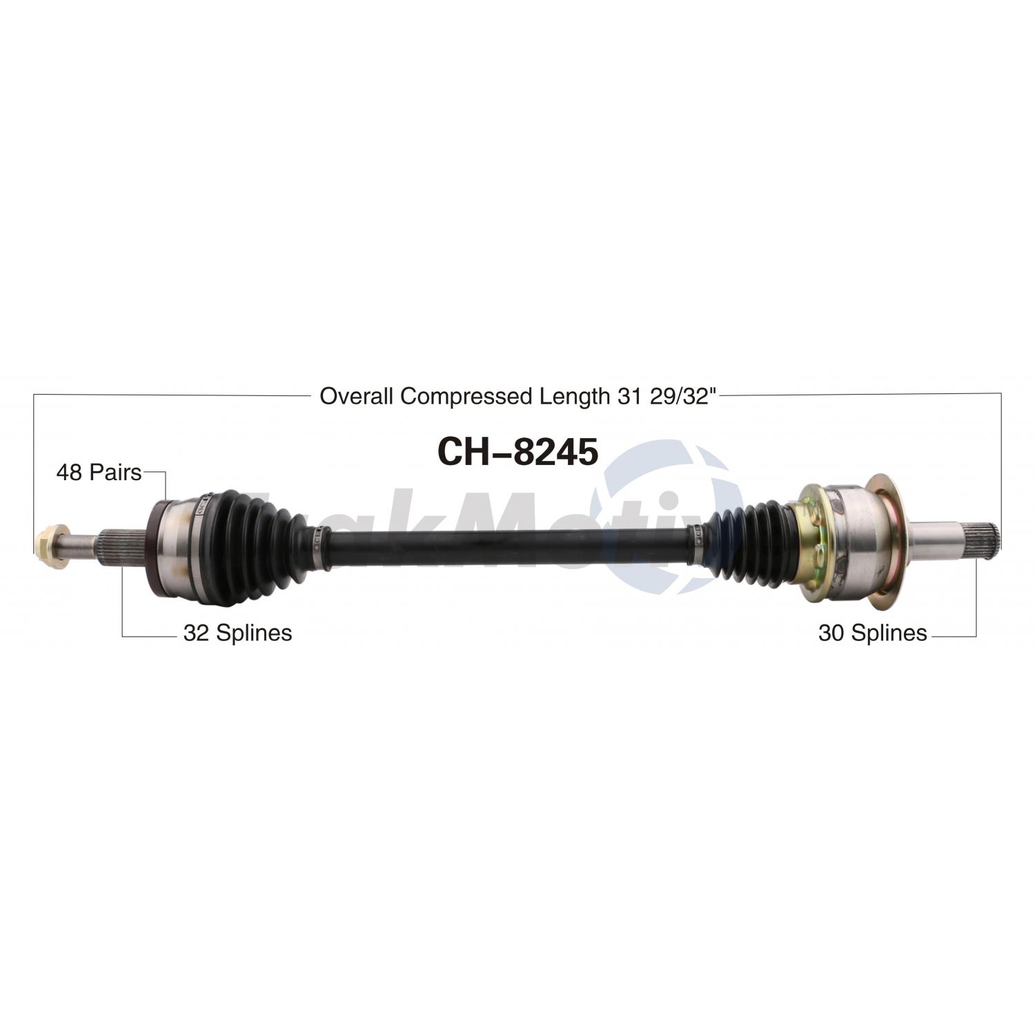 TrakMotive CH8245 CV Axle Shaft product image 1 of 3