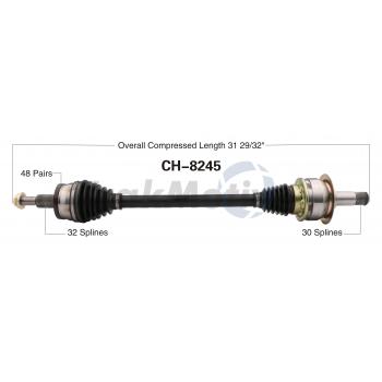 2013 Dodge Charger CV Axle Shaft Rear Left TrakMotive CH8245 image 1 of 3