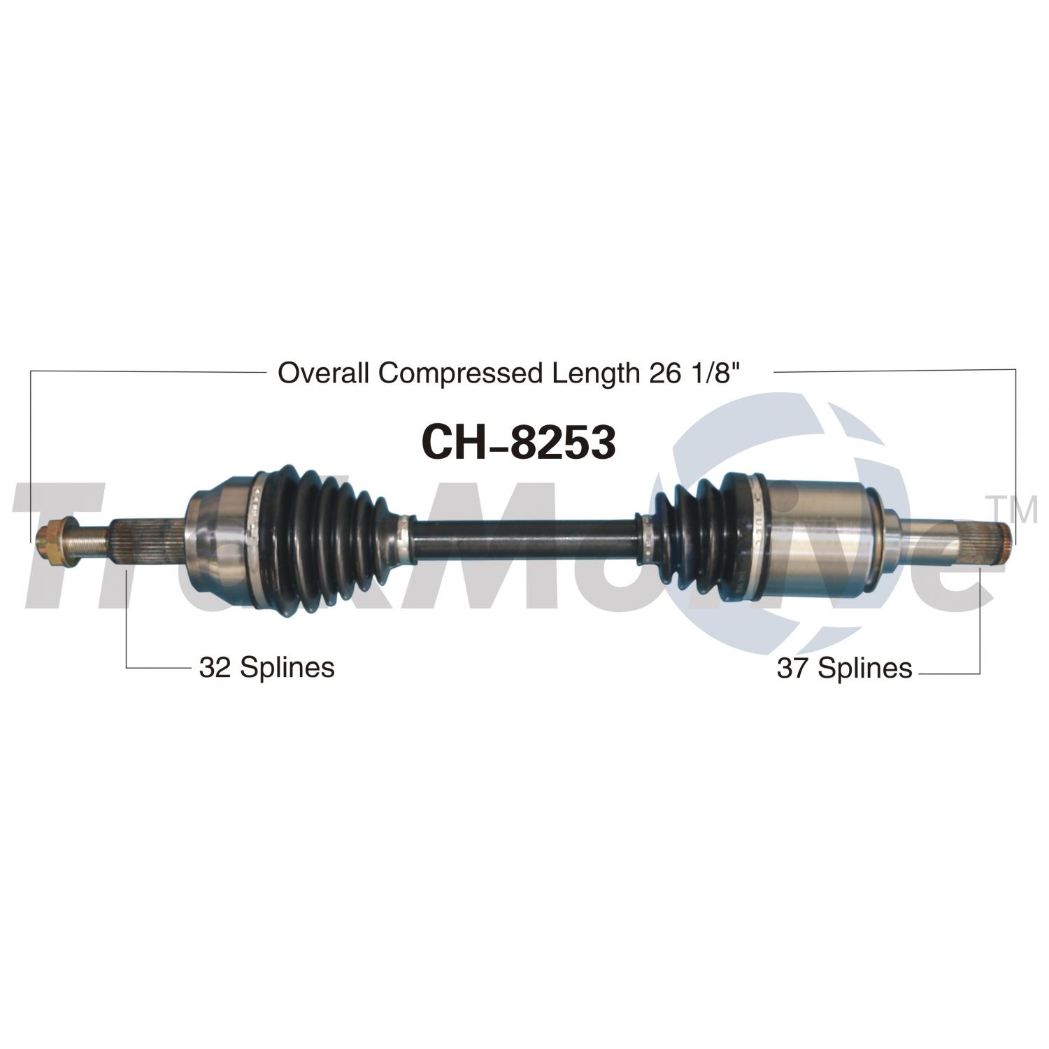 TrakMotive CH8253 CV Axle Shaft product image 1 of 3