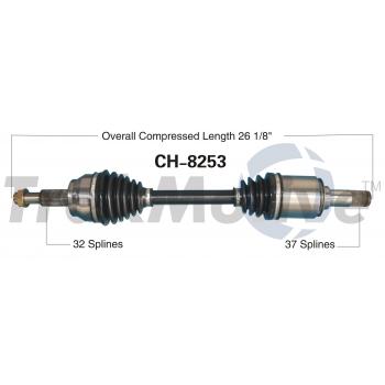 2016 Dodge Durango CV Axle Shaft Front Left TrakMotive CH8253 image 1 of 3