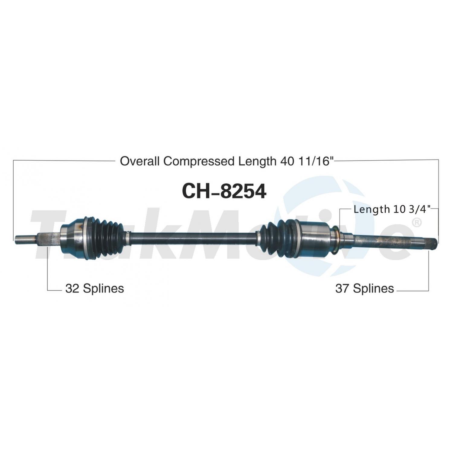 TrakMotive CH8254 - CV Axle Shaft TrakMotive CH8254 CV Axle Shaft product image 1 of 3