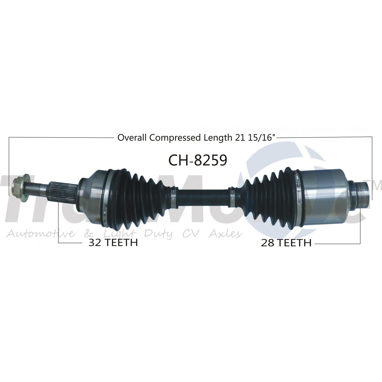 TrakMotive CH8259 - CV Axle Shaft TrakMotive CH8259 CV Axle Shaft product image 1 of 3