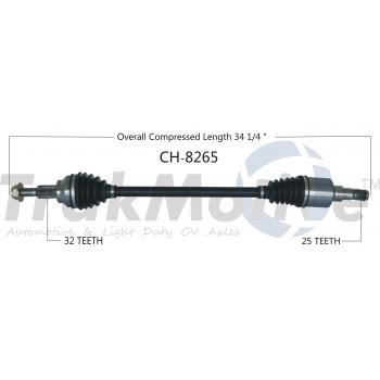 2009 Dodge Journey CV Axle Shaft Rear Right TrakMotive CH8265 image 1 of 3