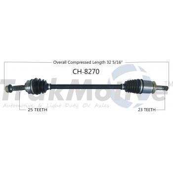 2017 Jeep Compass CV Axle Shaft Rear Right TrakMotive CH8270 image 1 of 3
