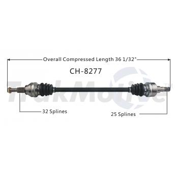 2007 Chrysler Pacifica CV Axle Shaft Rear Right TrakMotive CH8277 image 1 of 3