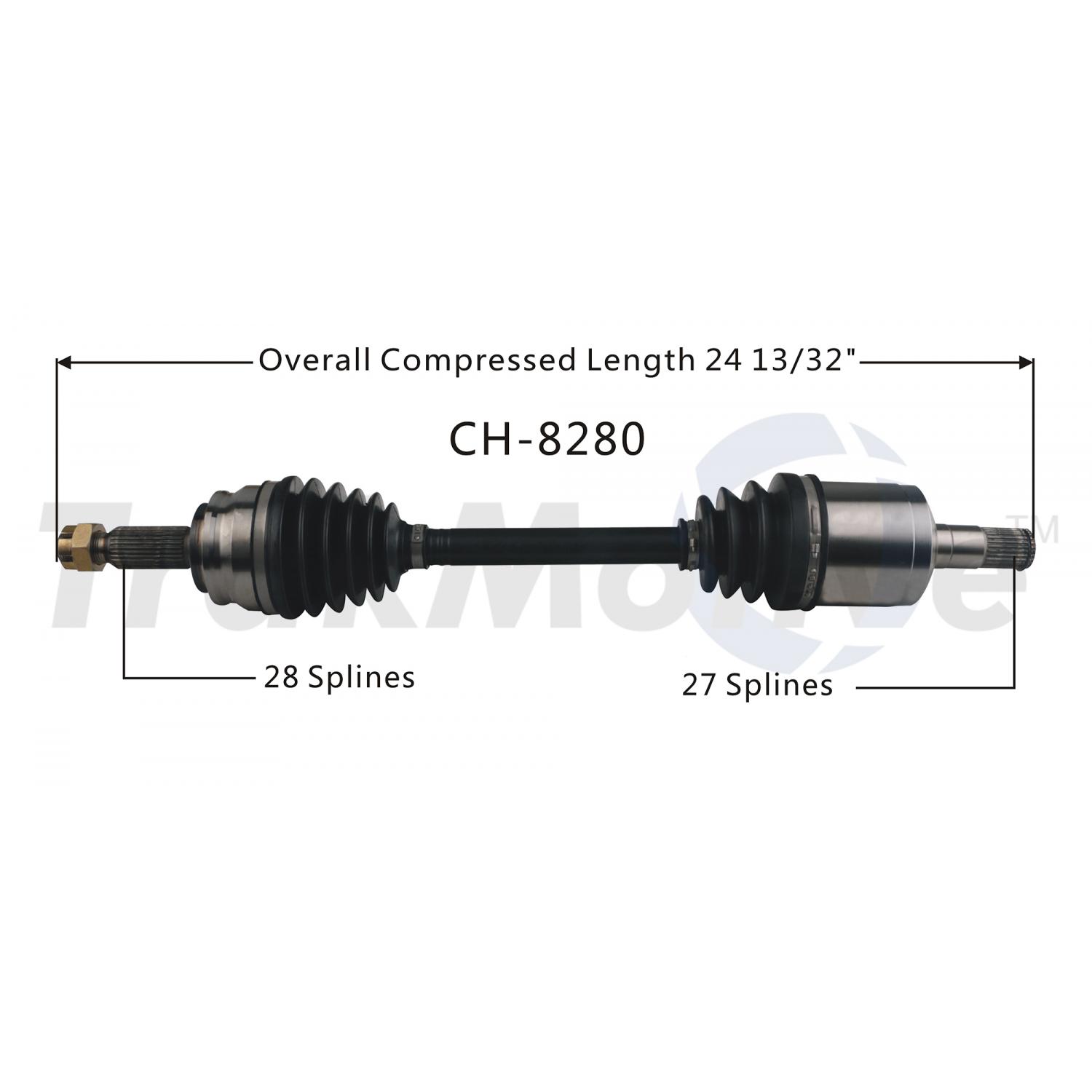 TrakMotive CH8280 - CV Axle Shaft TrakMotive CH8280 CV Axle Shaft product image 1 of 3