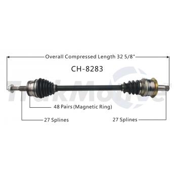 2008 Dodge Magnum CV Axle Shaft Rear Left TrakMotive CH8283 image 1 of 3