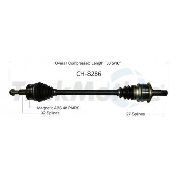 2013 Dodge Charger CV Axle Shaft Rear Right TrakMotive CH8286 image 1 of 3