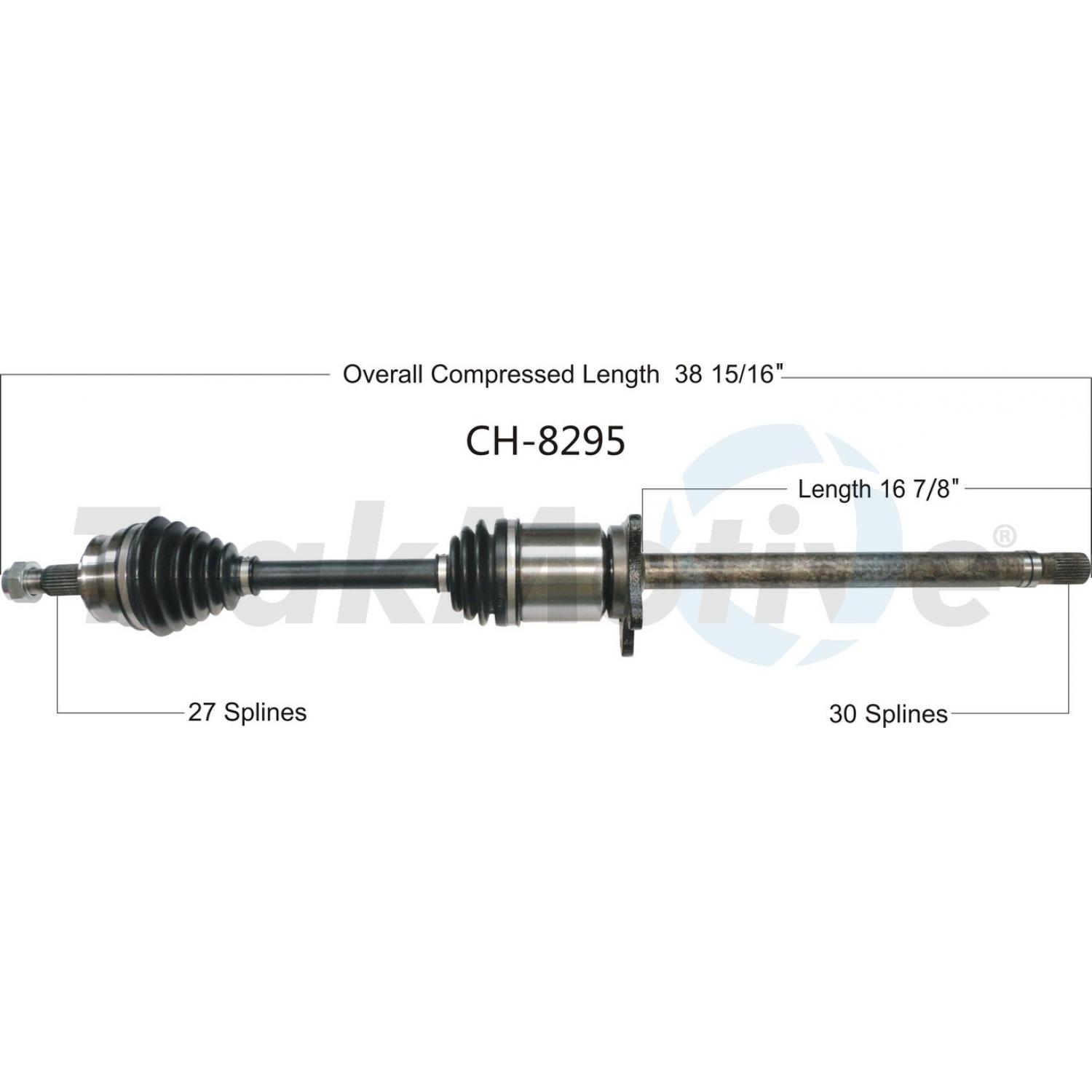 TrakMotive CH8295 - CV Axle Shaft TrakMotive CH8295 CV Axle Shaft product image 1 of 3