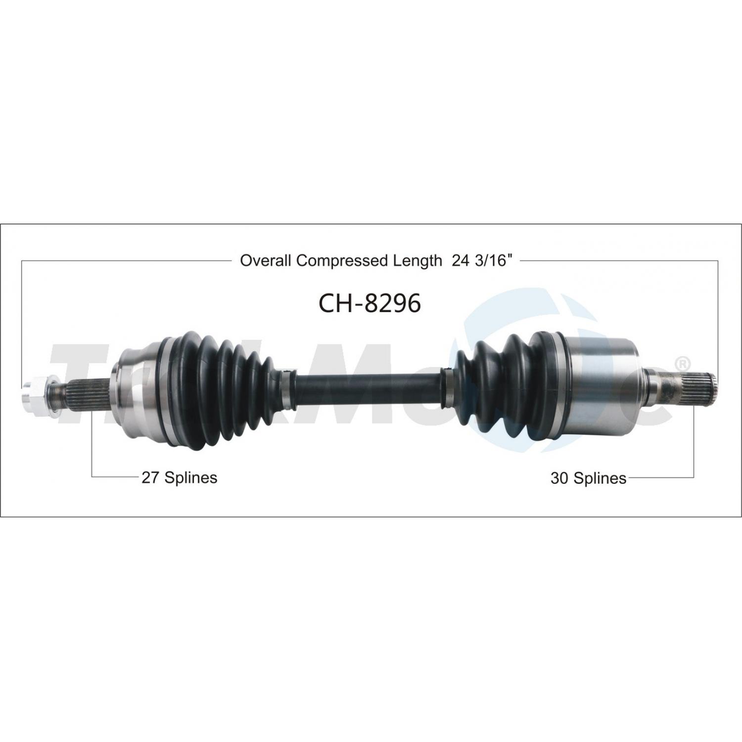 TrakMotive CH8296 - CV Axle Shaft TrakMotive CH8296 CV Axle Shaft product image 1 of 3