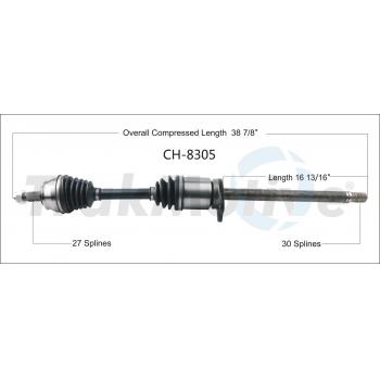 2015 Chrysler 200 CV Axle Shaft Front Right TrakMotive CH8305 image 1 of 3