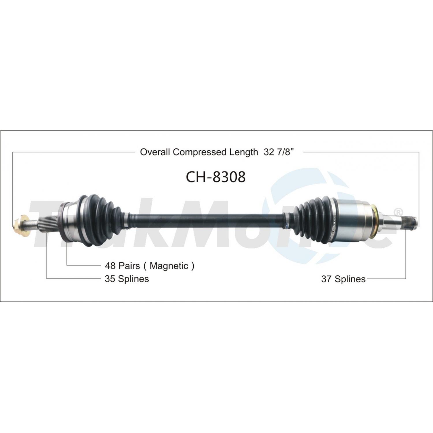 TrakMotive CH8308 CV Axle Shaft product image 2 of 4