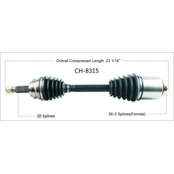 2017 Jeep Compass CV Axle Shaft Front Right TrakMotive CH8315 image 1 of 3