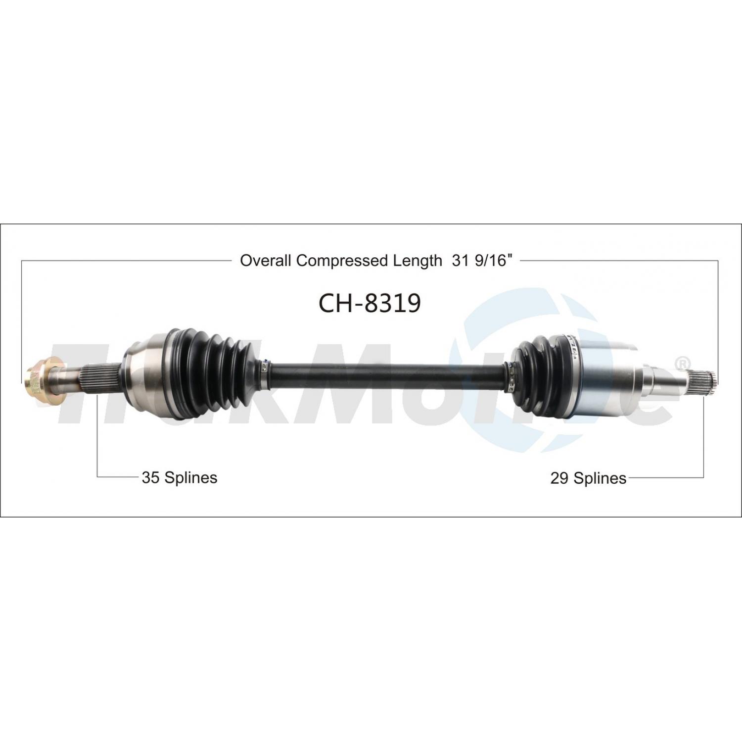 TrakMotive CH8319 - CV Axle Shaft TrakMotive CH8319 CV Axle Shaft product image 1 of 3