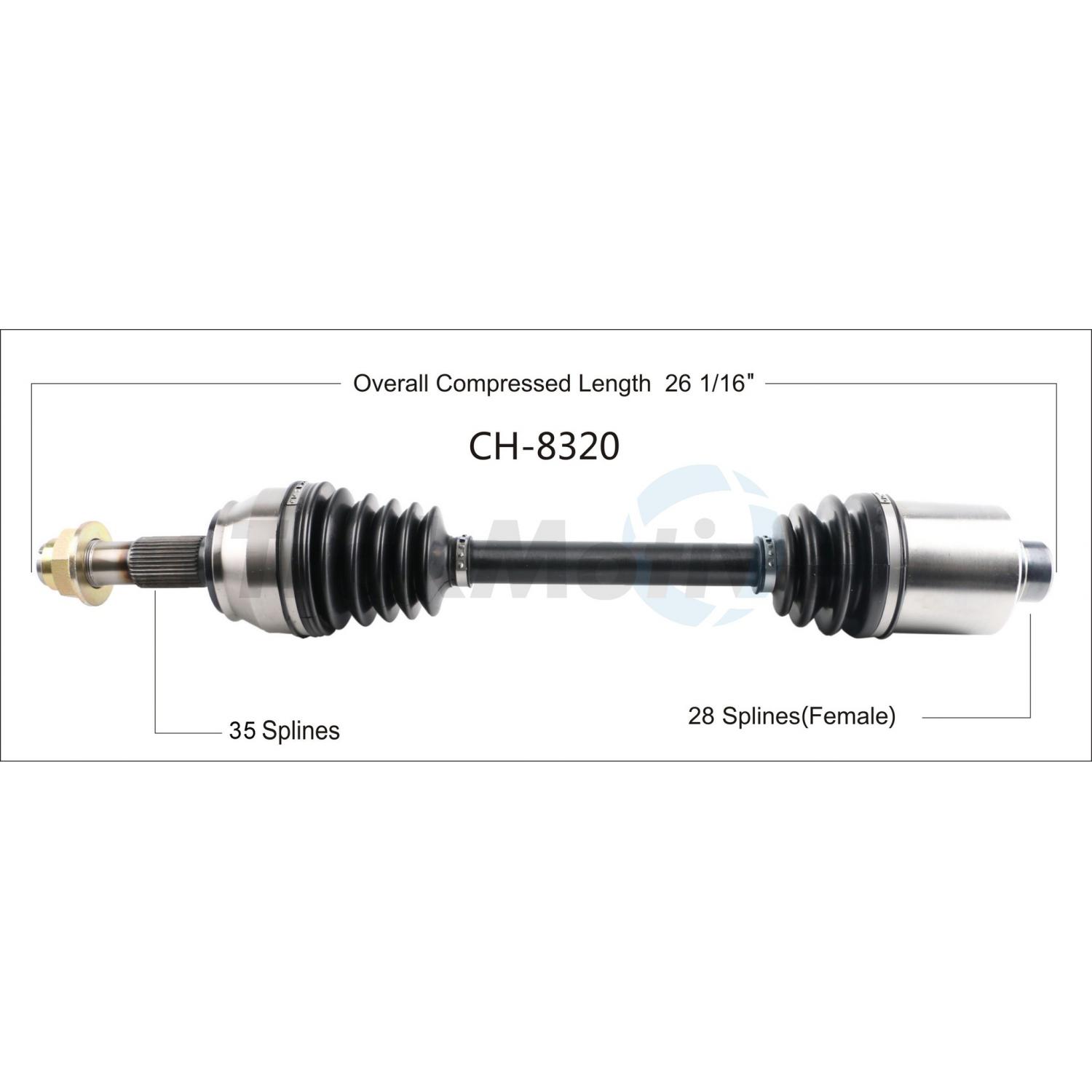 TrakMotive CH8320 - CV Axle Shaft TrakMotive CH8320 CV Axle Shaft product image 1 of 3