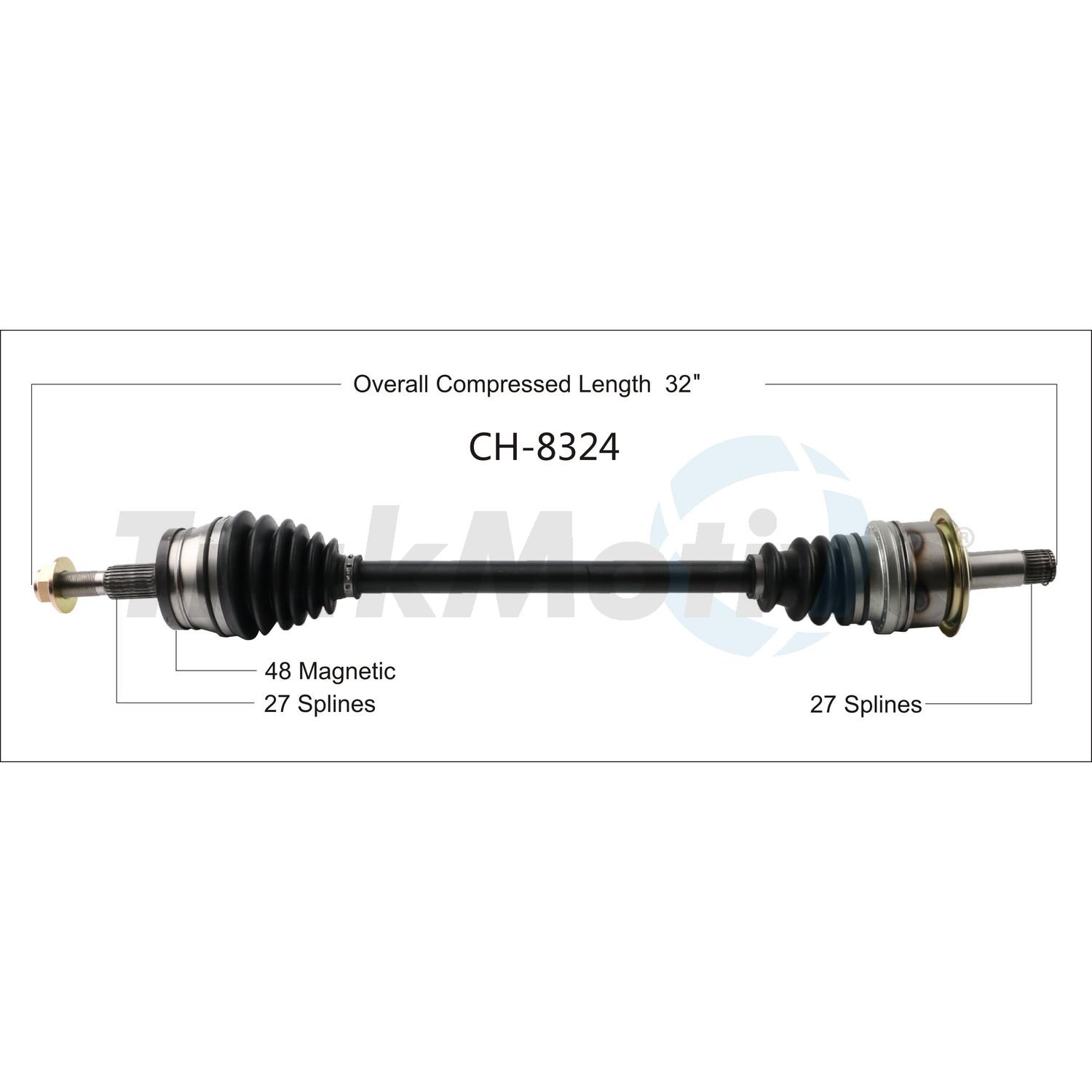 TrakMotive CH8324 - CV Axle Shaft TrakMotive CH8324 CV Axle Shaft product image 1 of 3