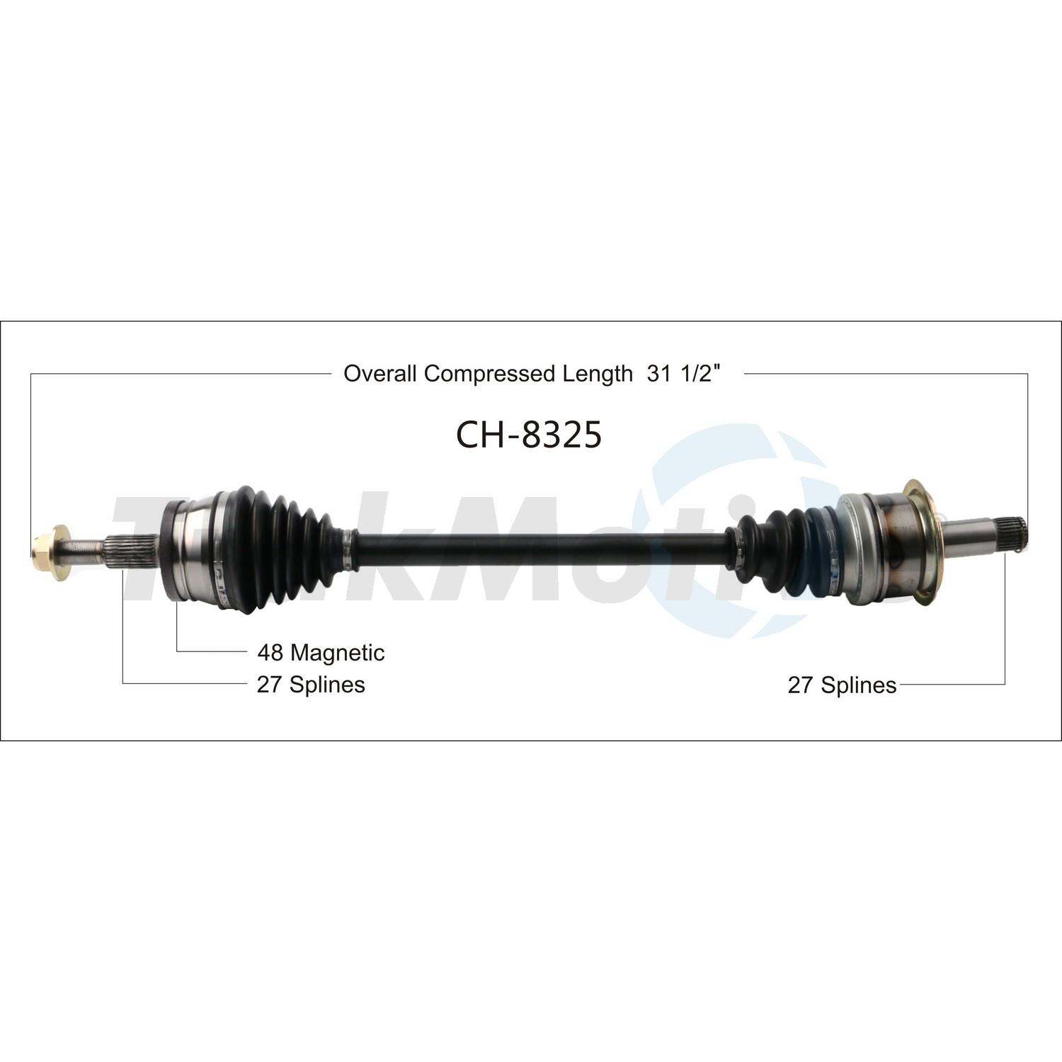 TrakMotive CH8325 - CV Axle Shaft TrakMotive CH8325 CV Axle Shaft product image 1 of 3