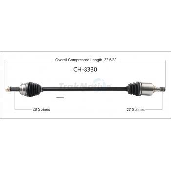 2017 Jeep Compass CV Axle Shaft Front Right TrakMotive CH8330 image 1 of 3