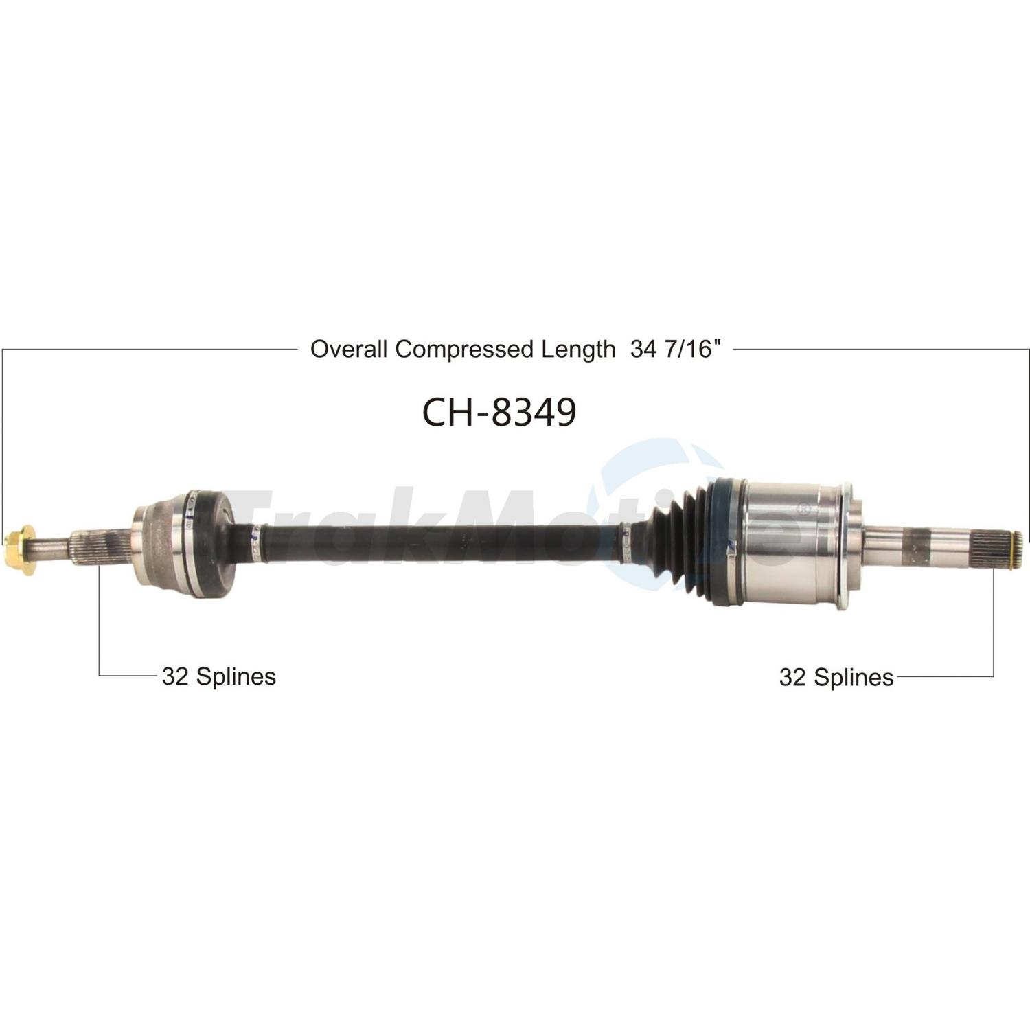 TrakMotive CH8349 - CV Axle Shaft TrakMotive CH8349 CV Axle Shaft product image 1 of 3