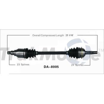 1988 Daihatsu Charade CV Axle Shaft Front Left TrakMotive DA8005 image 1 of 3