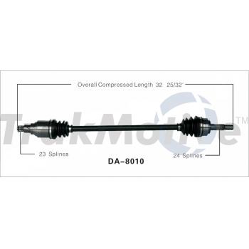 1992 Daihatsu Charade CV Axle Shaft Front Right TrakMotive DA8010 image 1 of 3