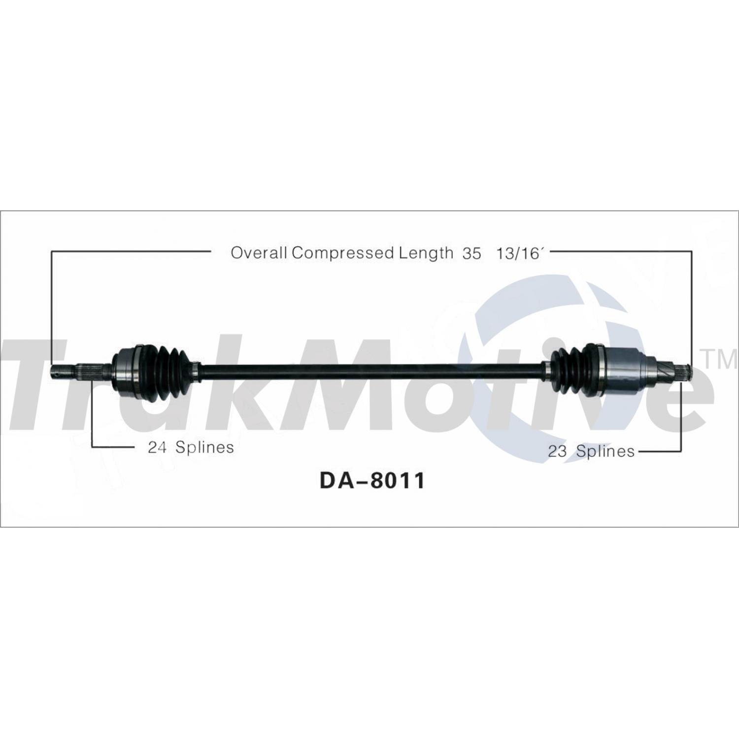TrakMotive DA8011 - CV Axle Shaft TrakMotive DA8011 CV Axle Shaft product image 1 of 3