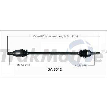 1992 Daihatsu Charade CV Axle Shaft Front Right TrakMotive DA8012 image 1 of 3