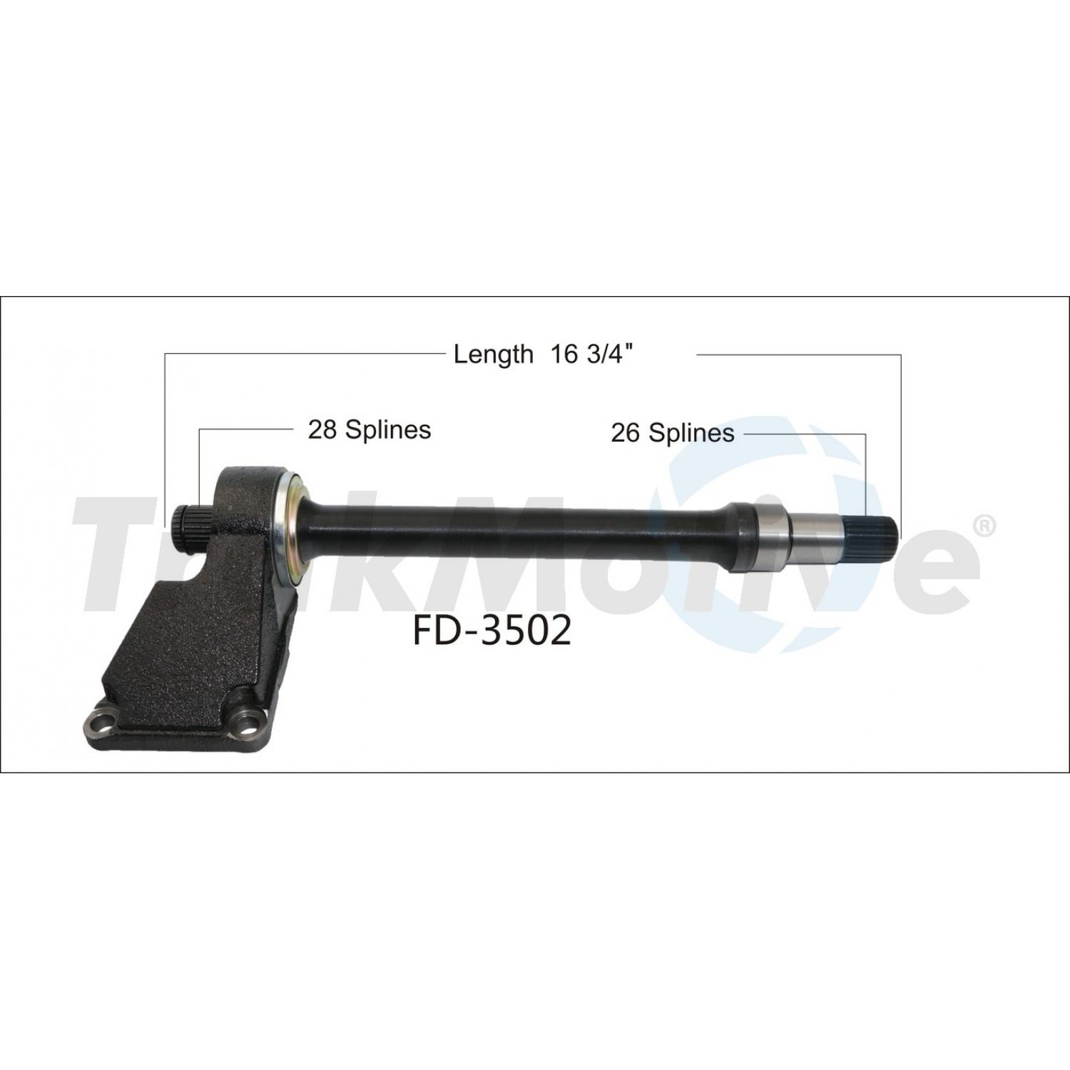 TrakMotive FD3502 CV Intermediate Shaft product image 1 of 3