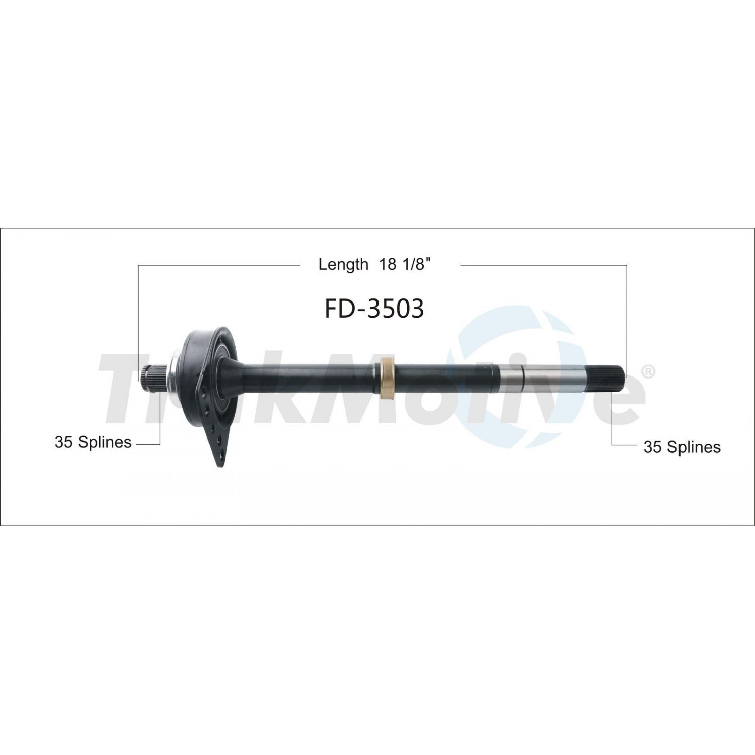 TrakMotive FD3503 - CV Intermediate Shaft TrakMotive FD3503 CV Intermediate Shaft product image 1 of 3