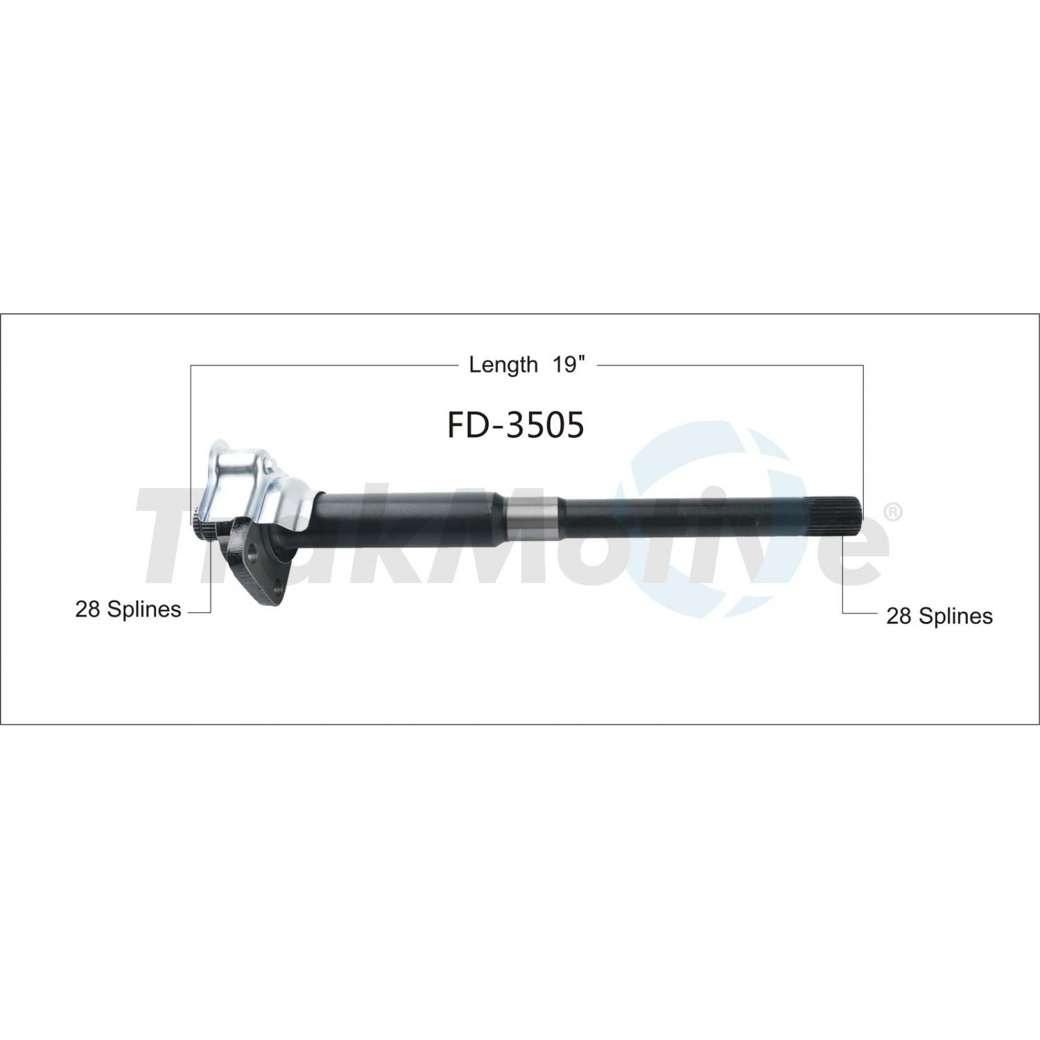 TrakMotive FD3505 - CV Intermediate Shaft TrakMotive FD3505 CV Intermediate Shaft product image 1 of 3