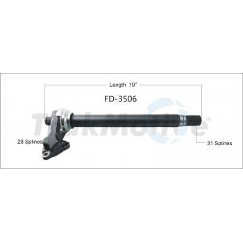 2011 Ford Fusion CV Intermediate Shaft Front Right TrakMotive FD3506 image 1 of 3