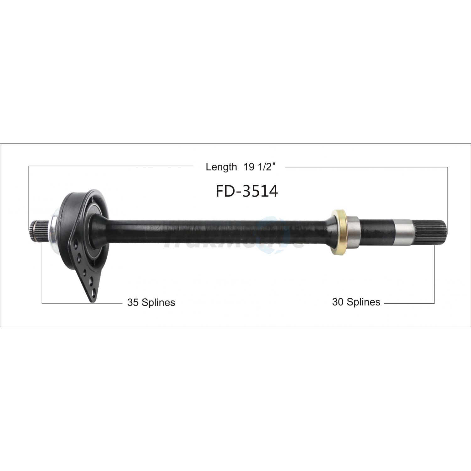 TrakMotive FD3514 - CV Intermediate Shaft TrakMotive FD3514 CV Intermediate Shaft product image 1 of 3