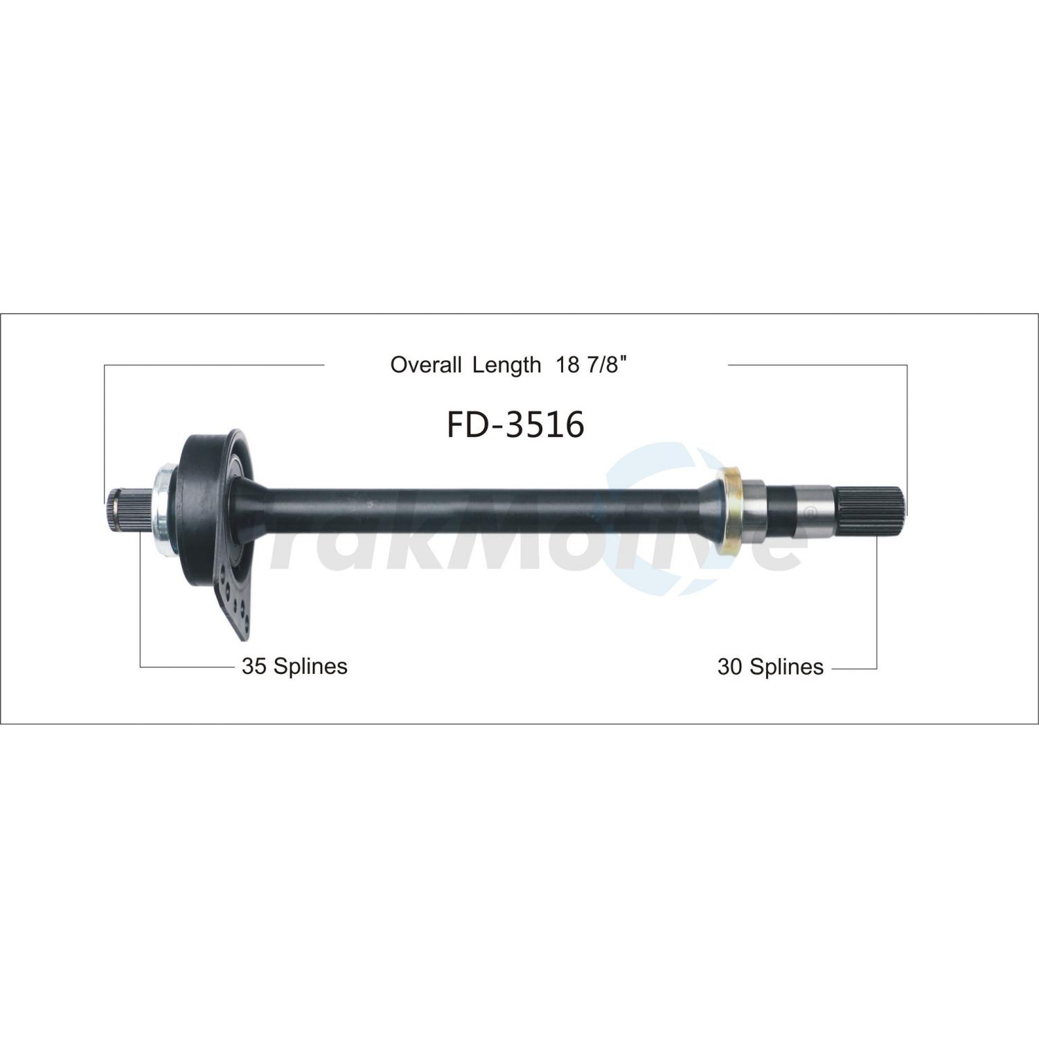 TrakMotive FD3516 - CV Intermediate Shaft TrakMotive FD3516 CV Intermediate Shaft product image 1 of 3