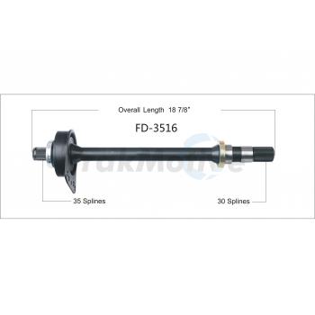 2011 Mazda Tribute CV Intermediate Shaft Front Right TrakMotive FD3516 image 1 of 3