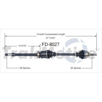 2011 Ford Focus CV Axle Shaft