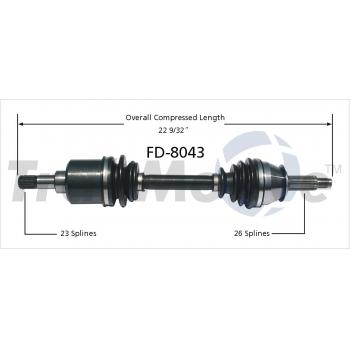1988 Ford Escort CV Axle Shaft