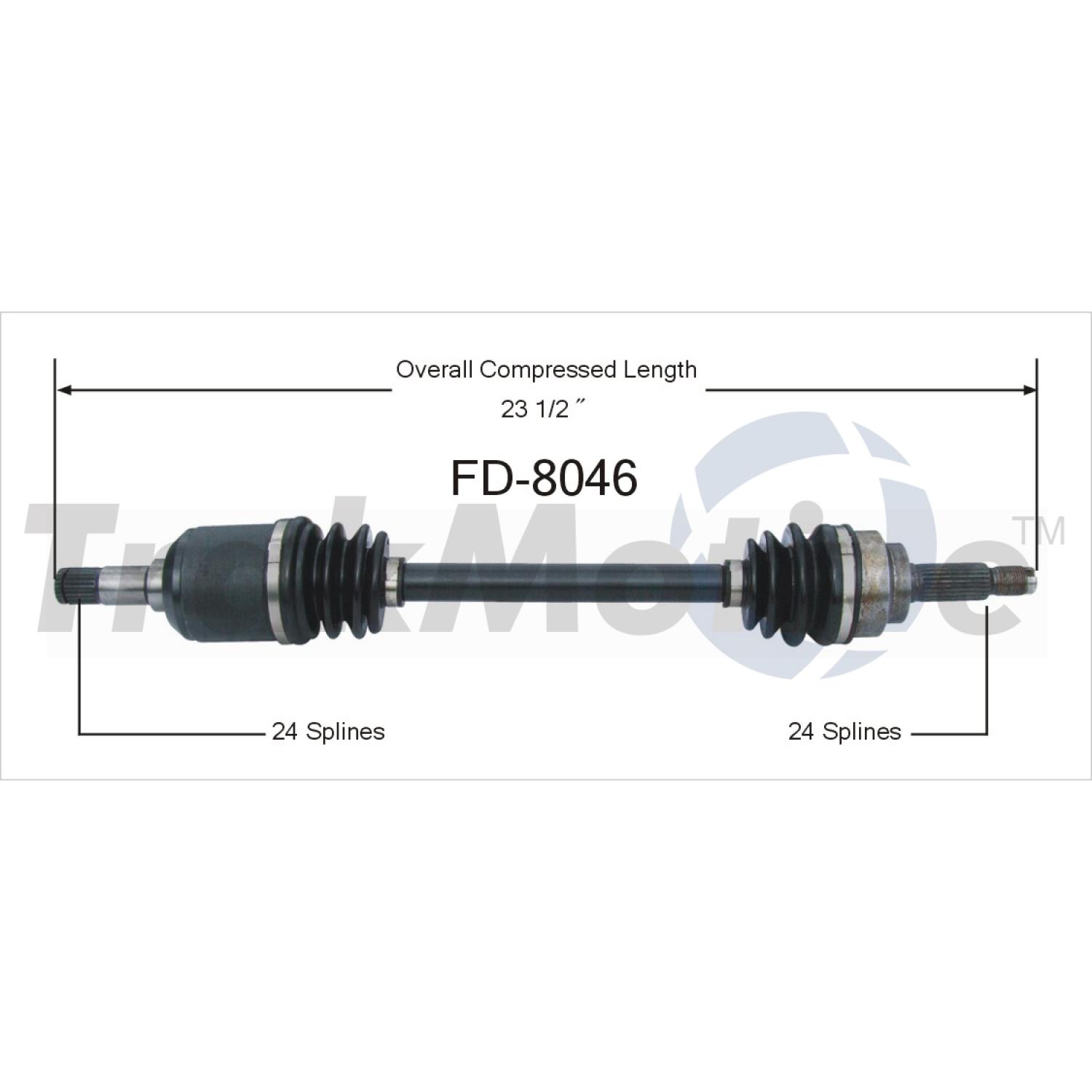 TrakMotive FD8046 - CV Axle Shaft TrakMotive FD8046 CV Axle Shaft product image 1 of 3