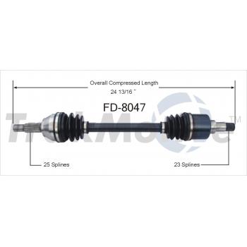 2000 Ford Focus CV Axle Shaft Front Left TrakMotive FD8047 image 1 of 3