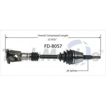 1990 Ford Aerostar CV Axle Shaft Front Left TrakMotive FD8057 image 1 of 3